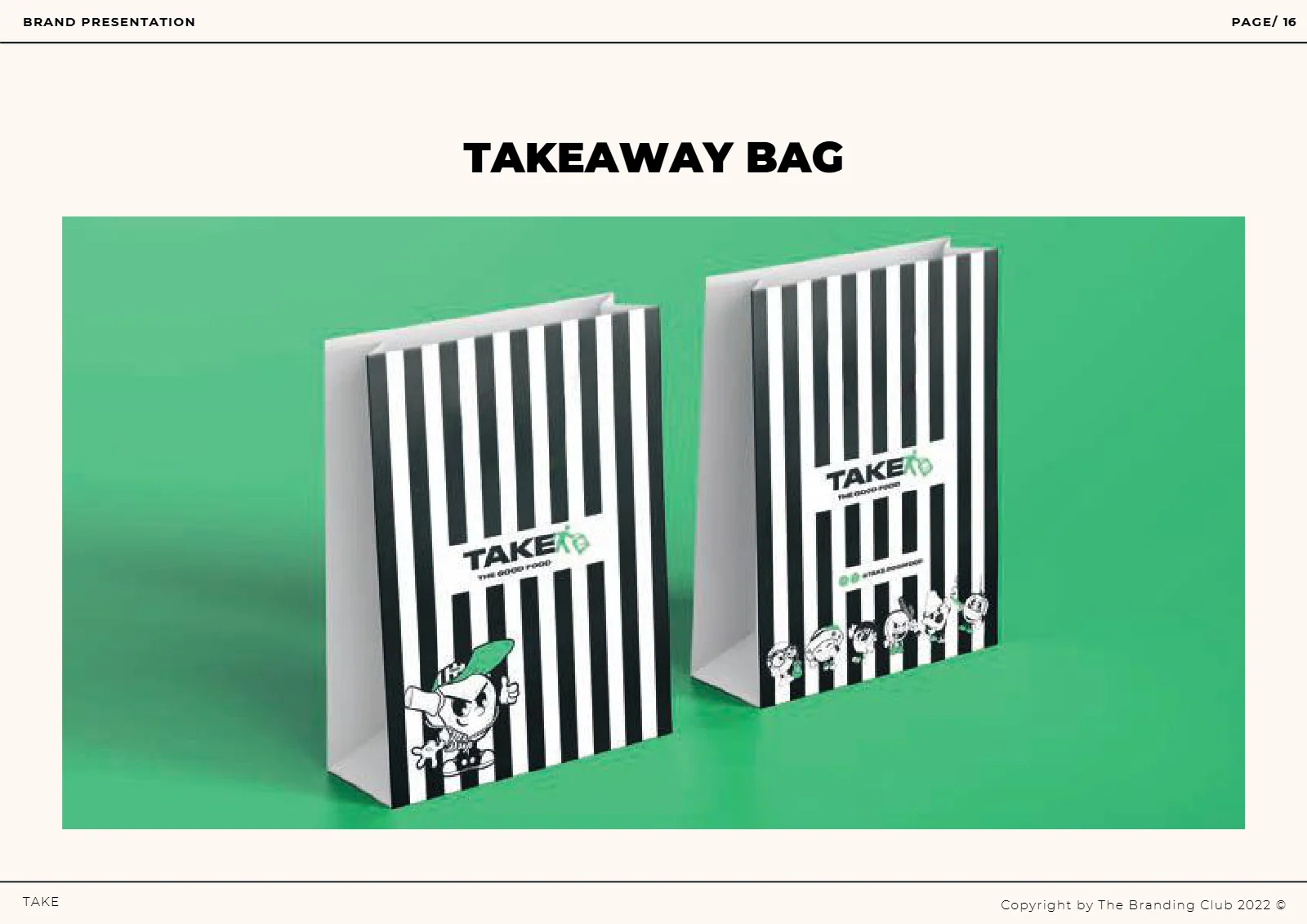 Brandbook TAKE · 16/21
