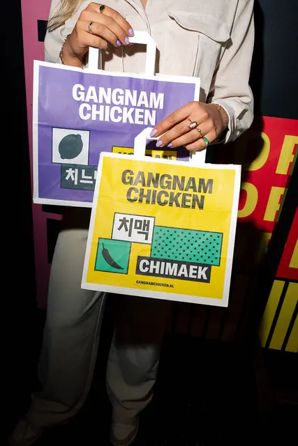 Papieren draagtassen · Gangnam Chicken · Amsterdam