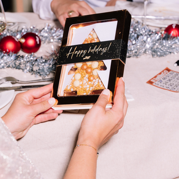 Chocolade kerstboom met sleeve